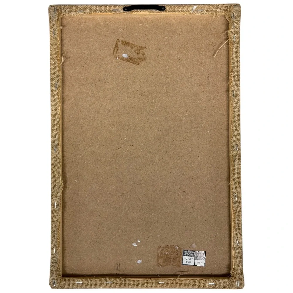 Farmhouse Stacked Animals Canvas Wall‎ Art Burlap French Country Decor 13x19in